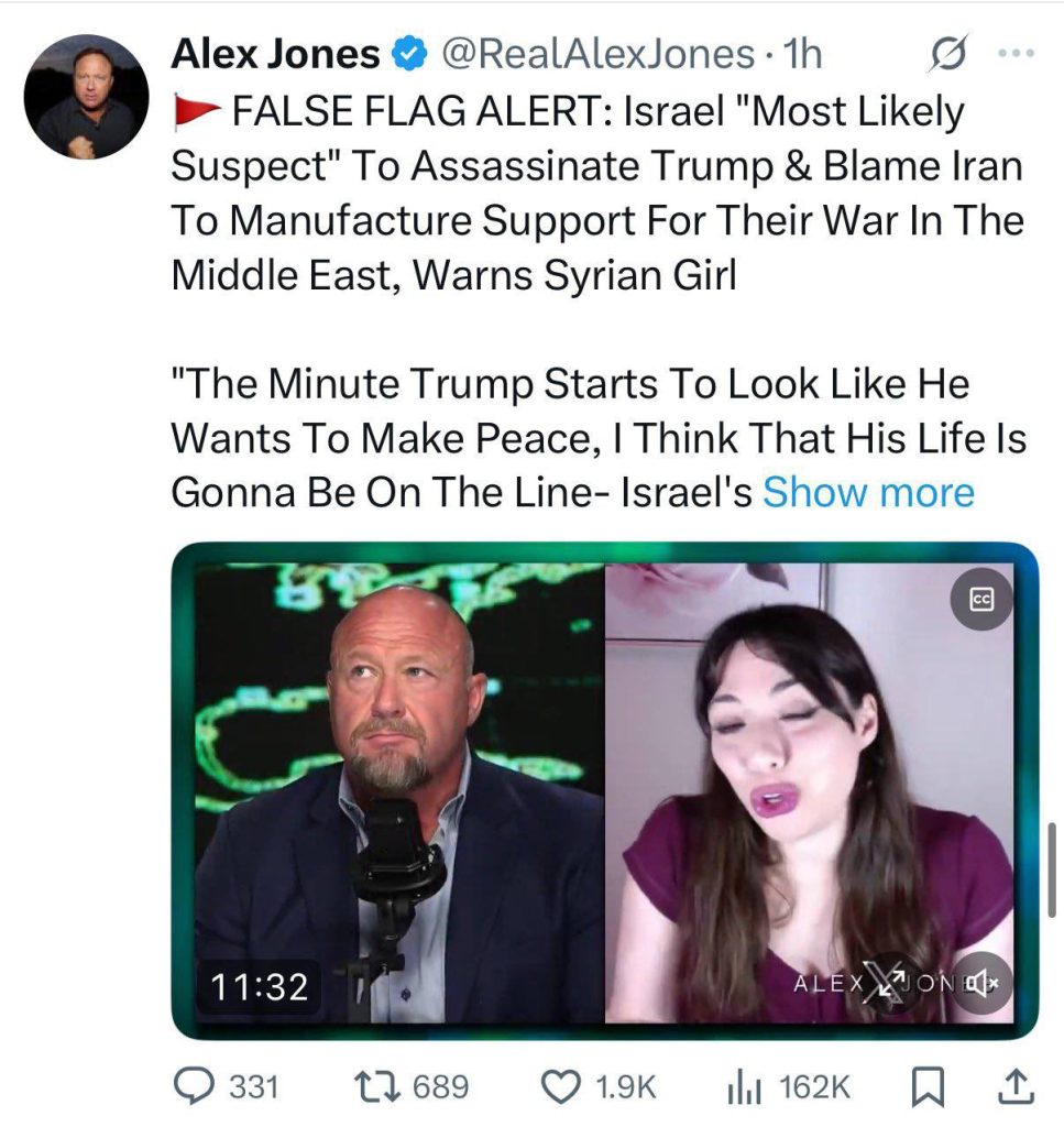 alex jones syrian girl ww3